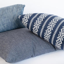 Load image into Gallery viewer, Kira 22x22 Pillow, Indigo