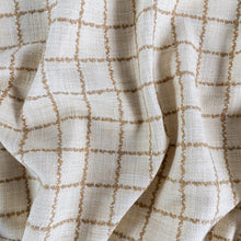 Load image into Gallery viewer, Campobello Check Fabric, Sand