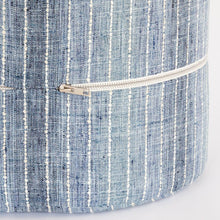 Load image into Gallery viewer, Hyden Stripe Mini Round Stool, Lake Blue