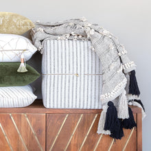 Load image into Gallery viewer, Rodin Stripe Cube Ottoman, Natural