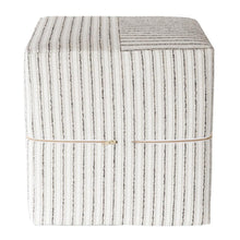 Load image into Gallery viewer, Rodin Stripe Cube Ottoman, Natural