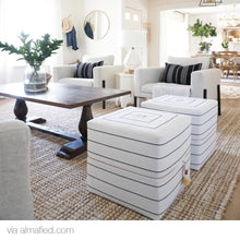 Load image into Gallery viewer, Toulouse Cube Ottoman, Onyx
