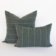 Load image into Gallery viewer, Yarmouth Stripe 22x22 Pillow, Spruce