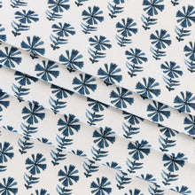 Load image into Gallery viewer, Blake Block Print Cotton, Indigo
