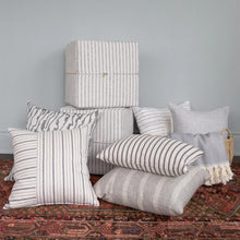Load image into Gallery viewer, Rodin Stripe Cube Ottoman, Natural
