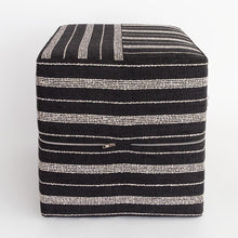 Load image into Gallery viewer, Cluny Cube Ottoman, Domino

