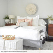 Load image into Gallery viewer, Rodin Stripe Cube Ottoman, Natural
