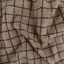 Load image into Gallery viewer, Campobello Check Fabric, Natural
