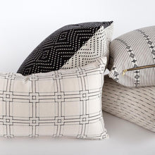 Load image into Gallery viewer, Rita 12x24 Lumbar Pillow, Onyx
